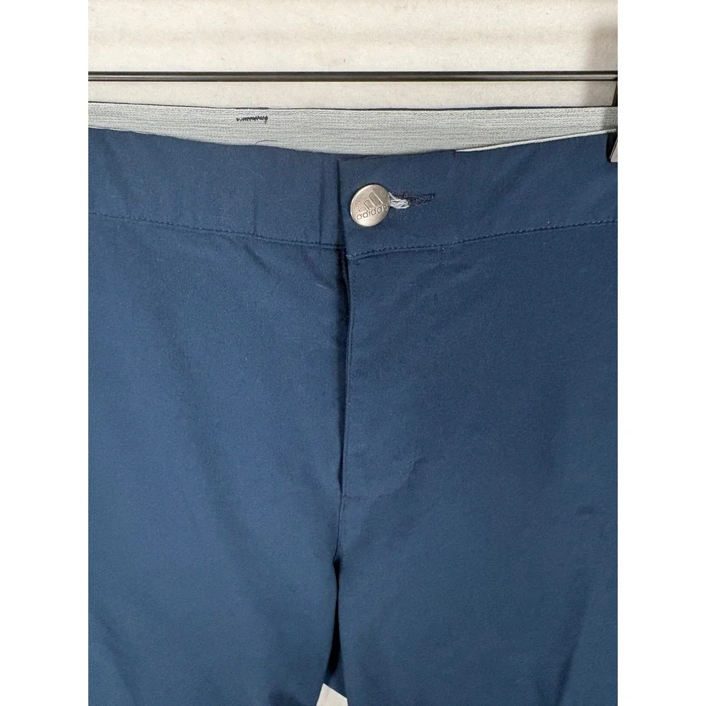 Adidas Mens Golf Shorts Navy Blue Flat Front Performance Size 42 RN88387